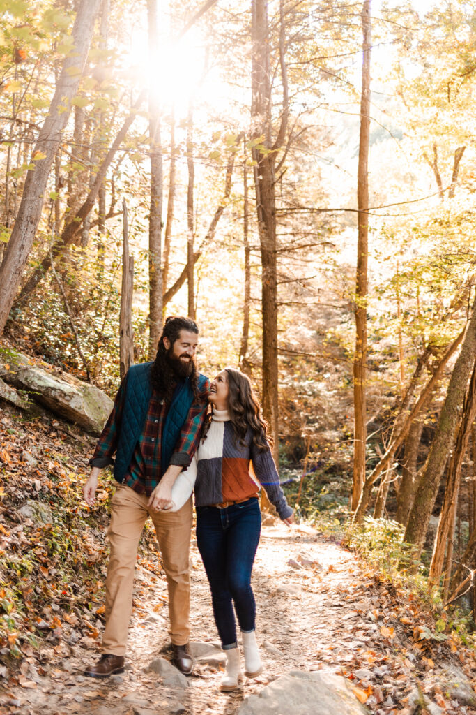 Cloudland Canyon adventure couple session | Georgia couple photographer