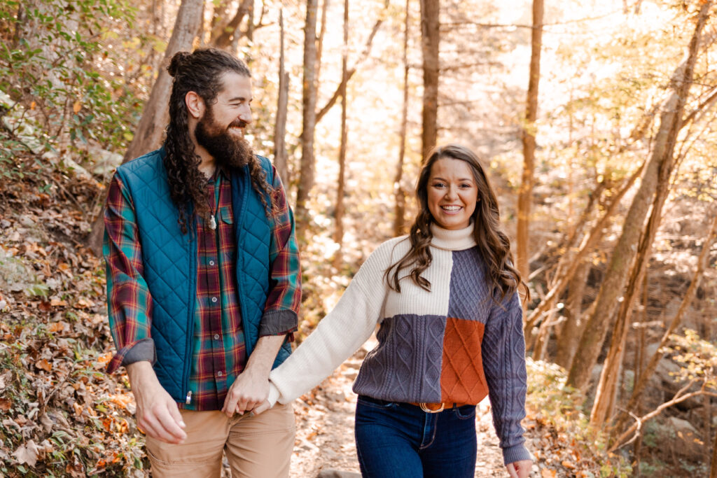 Cloudland Canyon adventure couple session | Georgia couple photographer