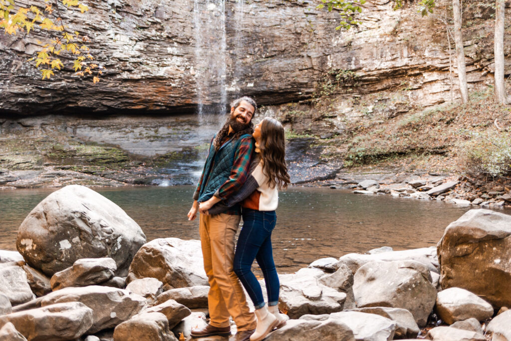 Cloudland Canyon adventure couple session | Georgia couple photographer