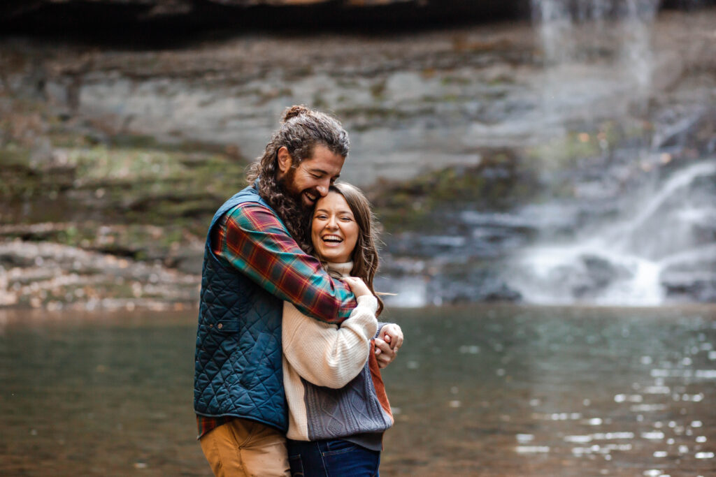 Cloudland Canyon adventure couple session | Georgia couple photographer