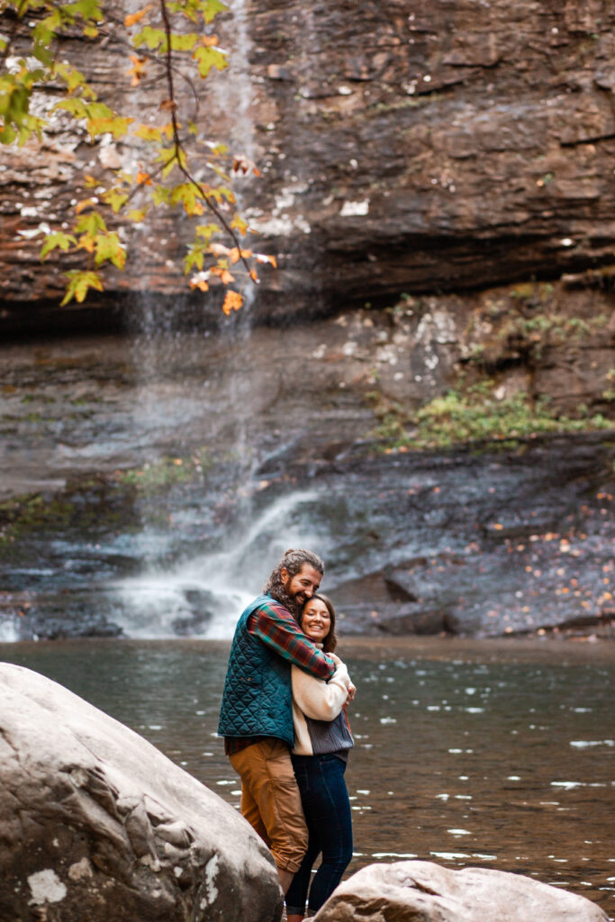 Cloudland Canyon adventure couple session | Georgia couple photographer