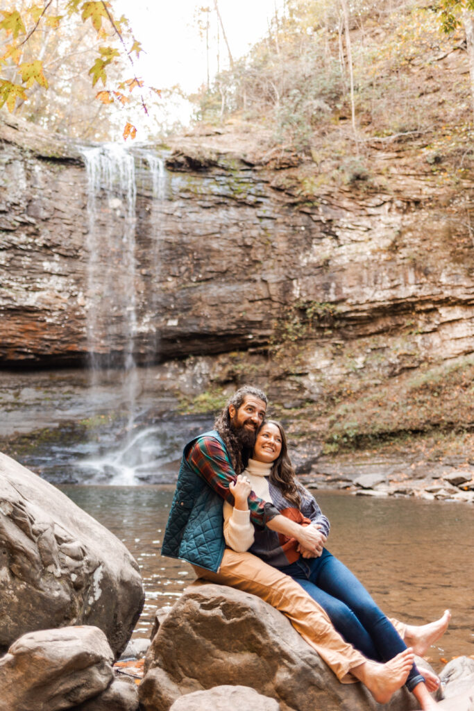 Cloudland Canyon adventure couple session | Georgia couple photographer