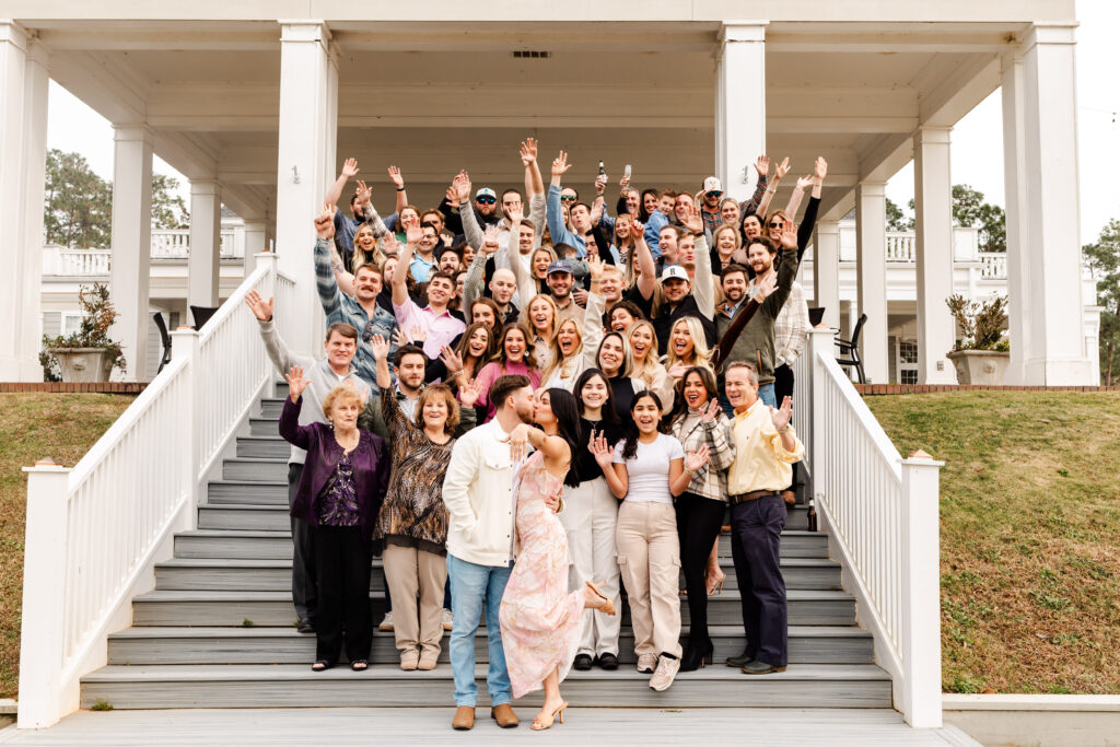 engagement party group photo