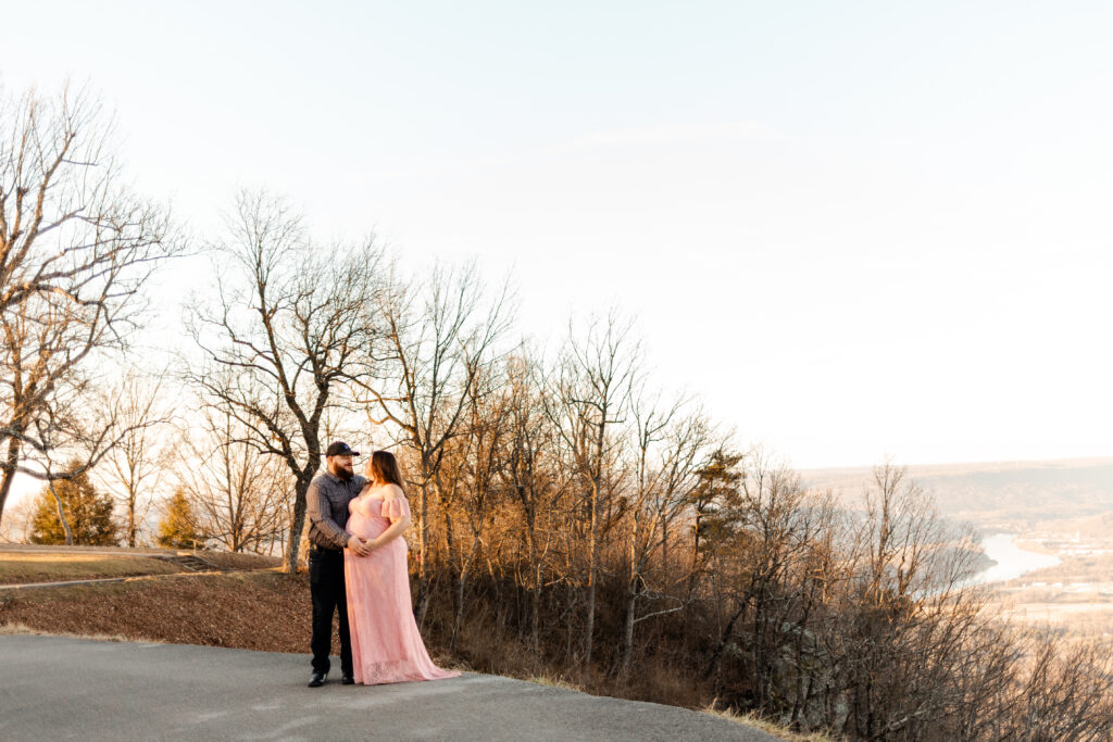 Point Park sunset maternity session | Chattanooga photographer