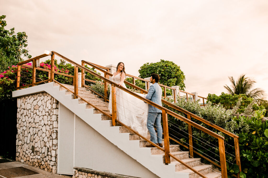 Couple poses for newlyweds | Chattanooga wedding photographer