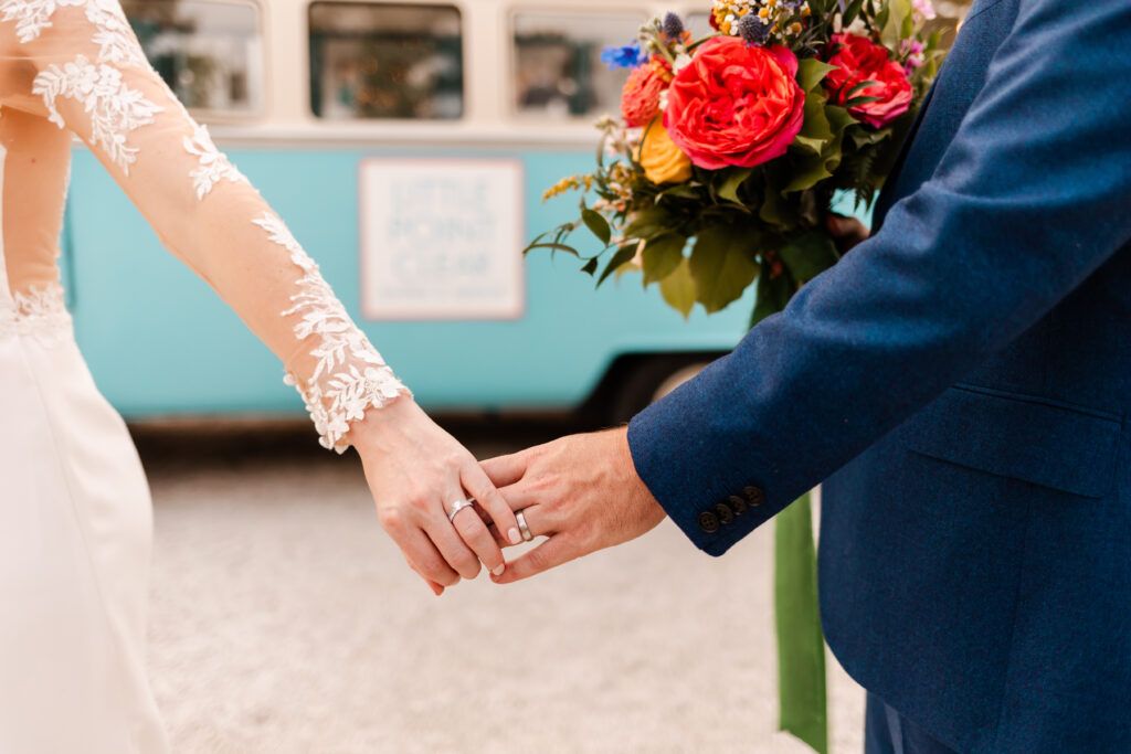 Couple poses for newlyweds | Chattanooga wedding photographer