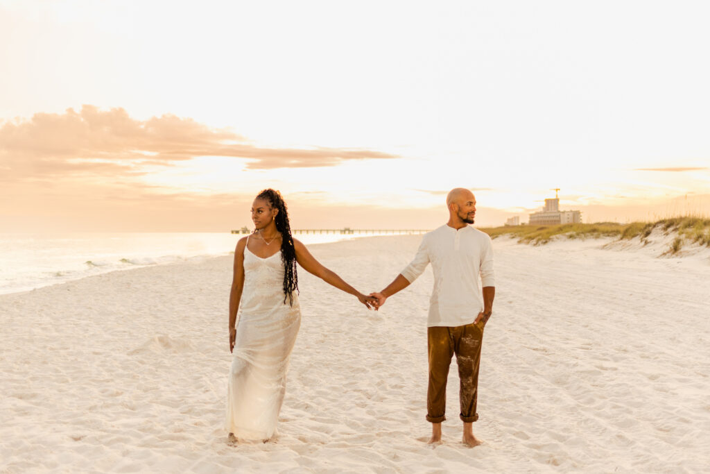 Couple poses for newlyweds | Chattanooga wedding photographer